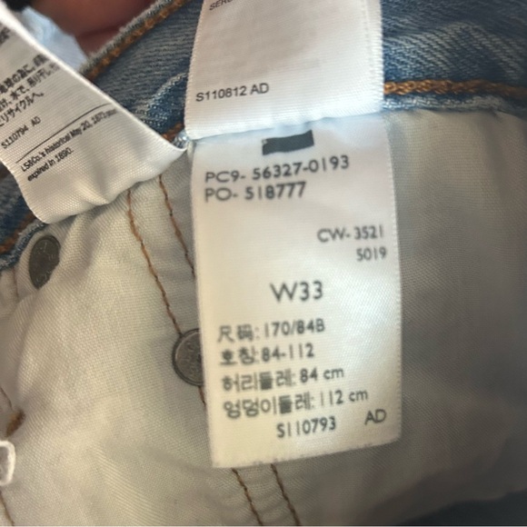 Levi’s 501 premium jean shorts size 33 - Picture 11 of 12